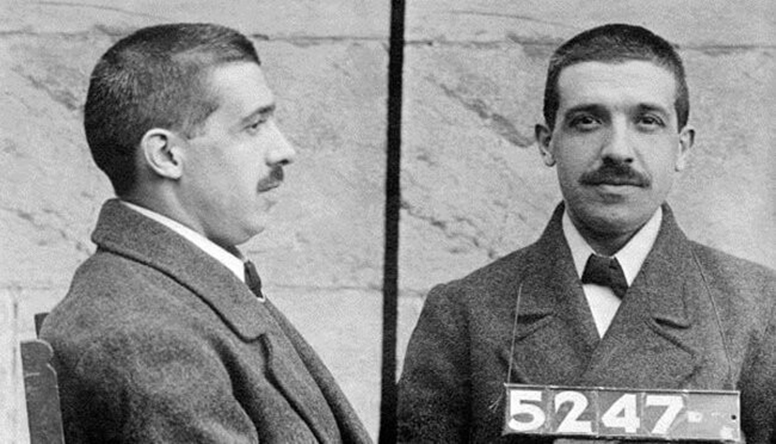 Carlo Ponzi, foto policial de 1920